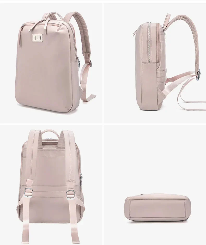 Sac à Dos Femme Ordinateur 14 Pouces | Sangle Valise et Oxford
