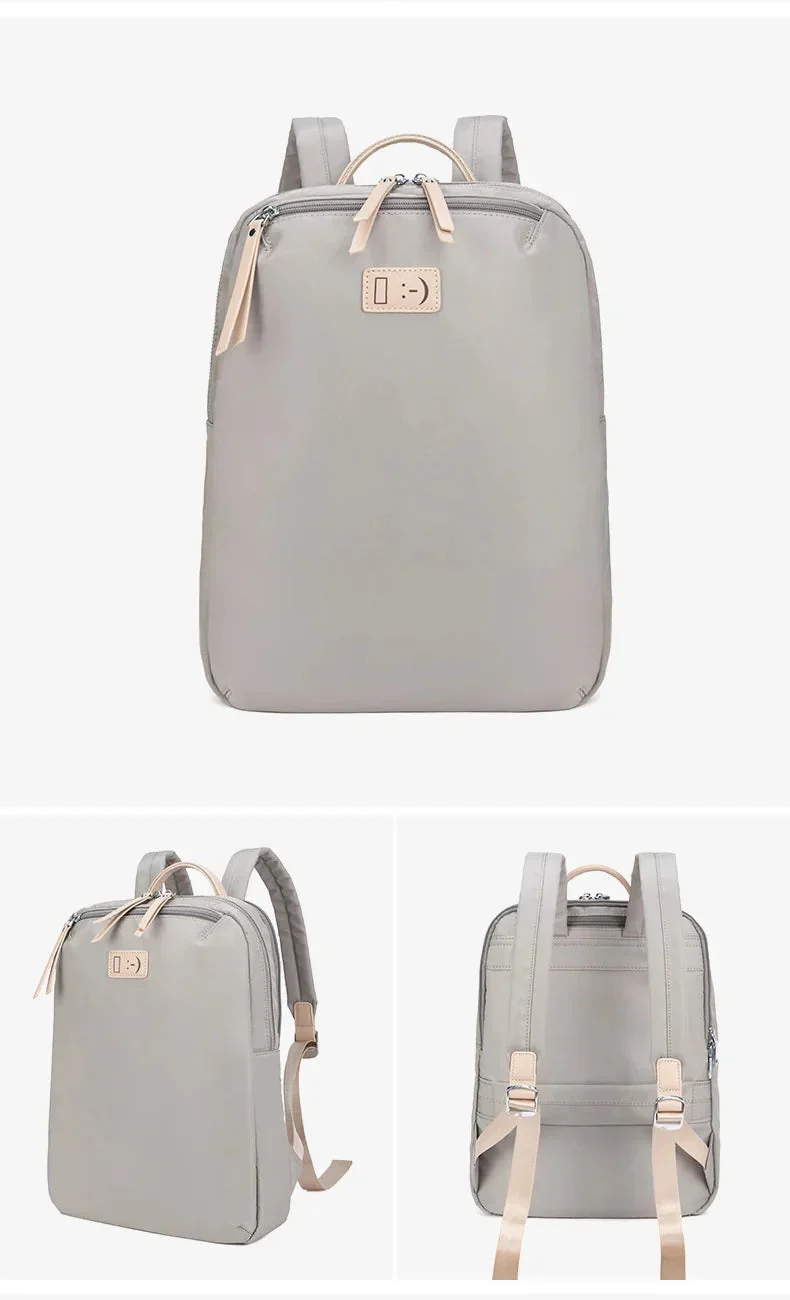 Sac à Dos Femme Ordinateur 14 Pouces | Sangle Valise et Oxford