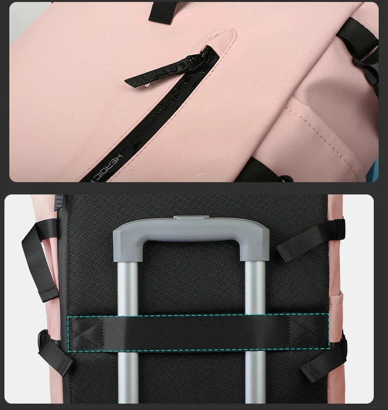 Sac à Dos Femme Imperméable | Roll Top Ergonomique et Extensible
