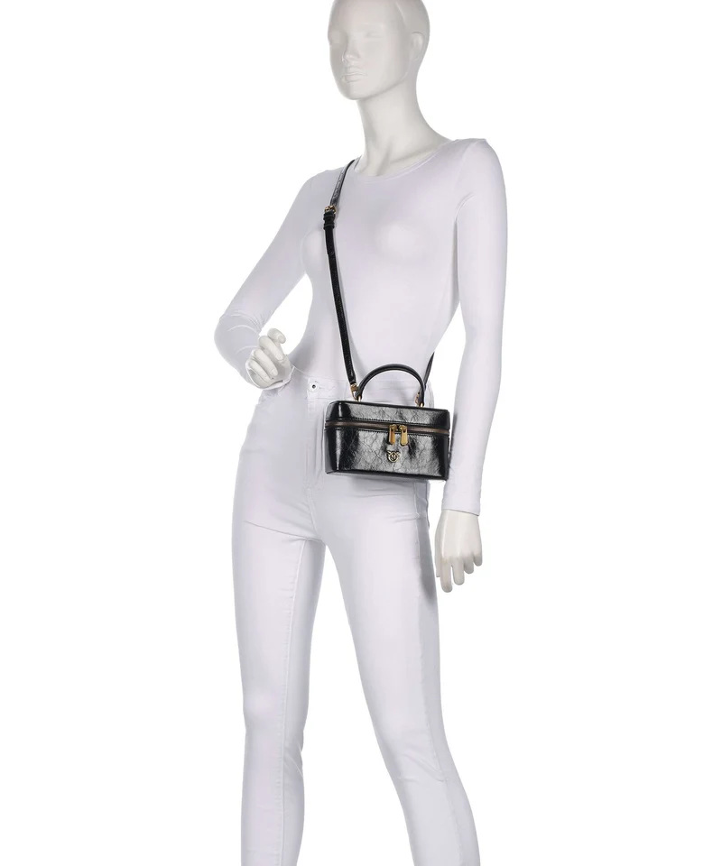 Pinko Vanity Mini Sac bandoulière nero/antique gold
