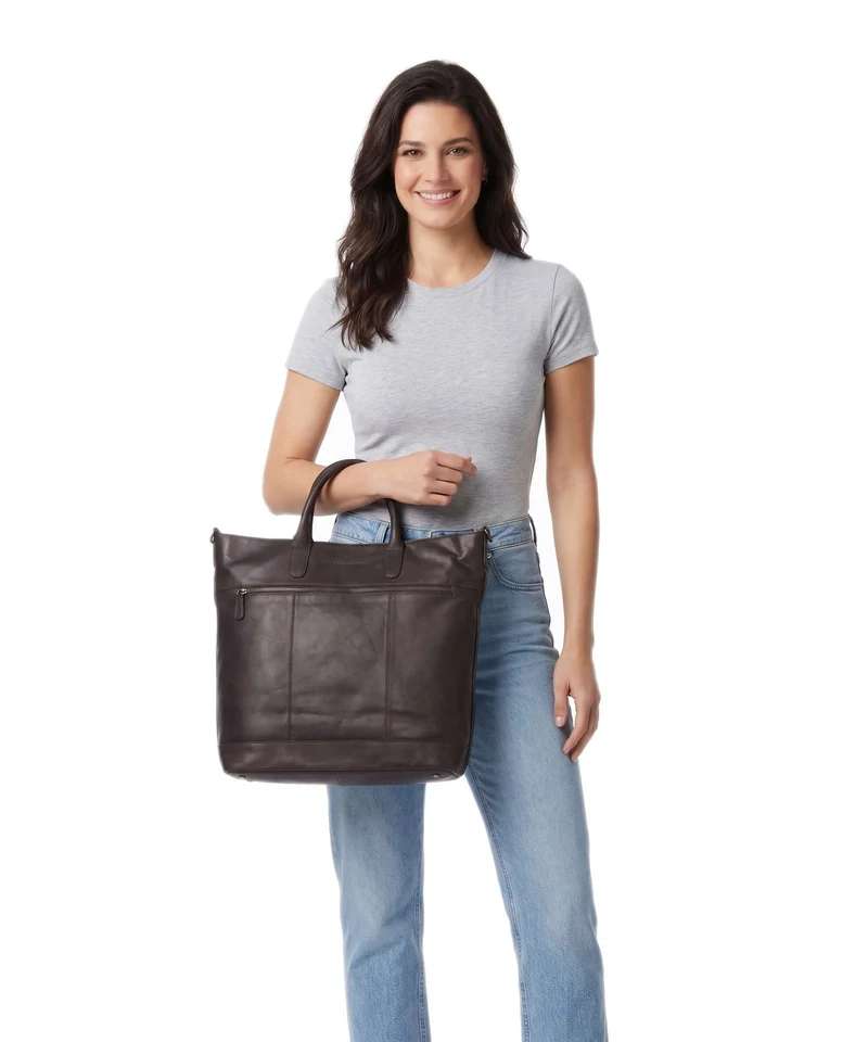The Chesterfield Brand Wax Pull Up Cow Westbrook Sac à main brown