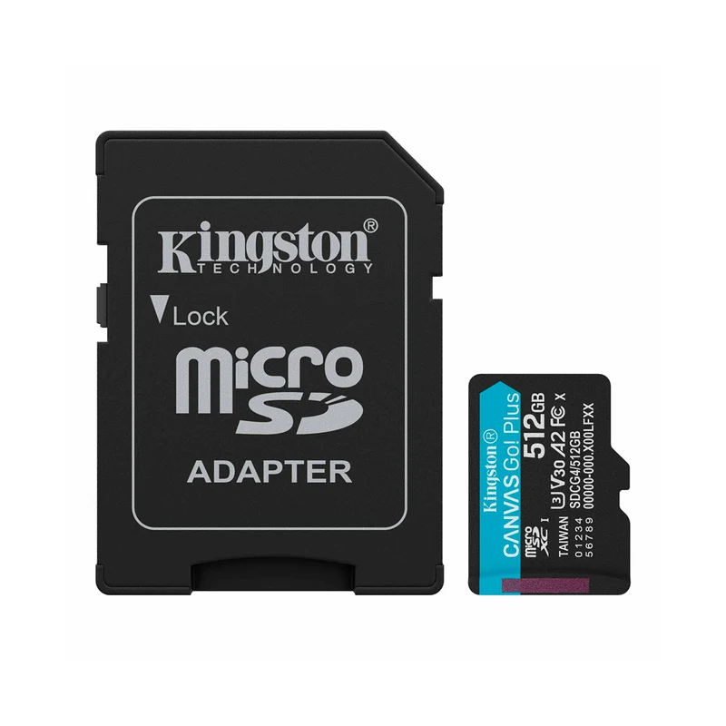 Carte Mémoire microSDXC Canvas Go Plus UHS-I V30 512GB