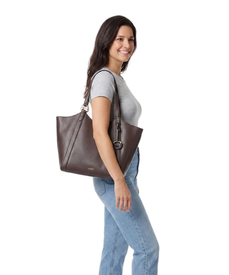 Lauren Ralph Lauren Tasha Large Cabas chestnut brown