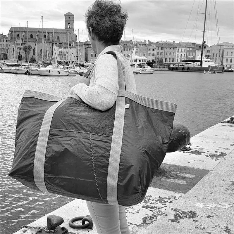 Cabas Grand Large GrisVert