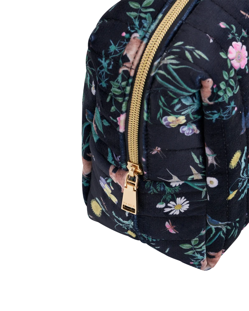 Running Bunny Large Quilted Makeup Bag