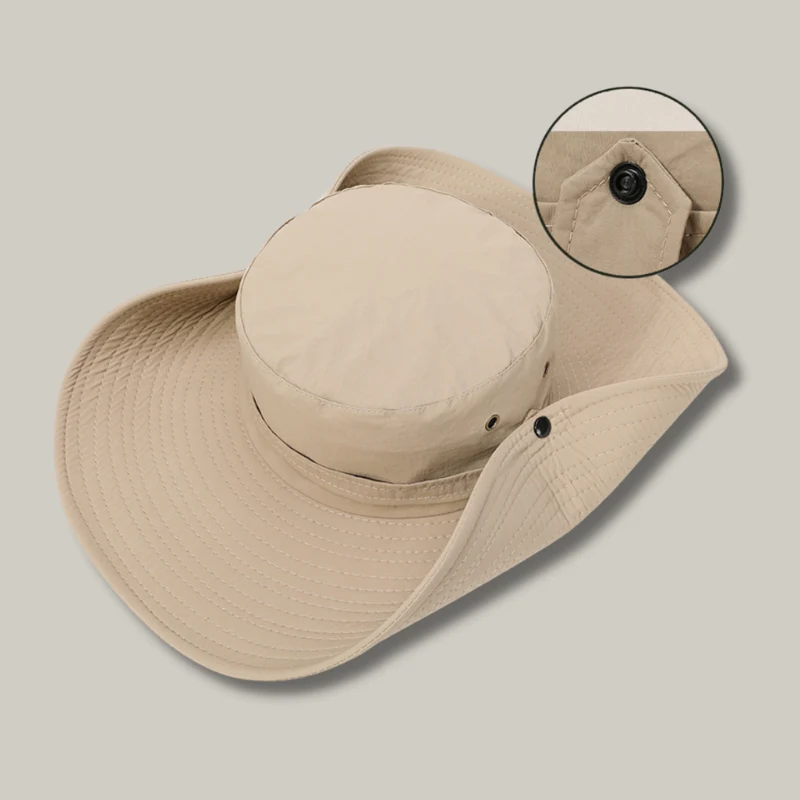 Chapeau Safari Résistant Intempéries | Large Bord Anti-Soleil