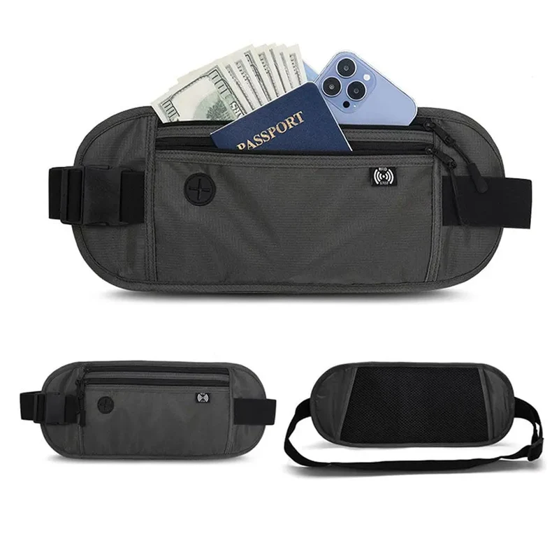 Ceinture de Voyage Anti-Rfid | Pochette Secrète Invisible