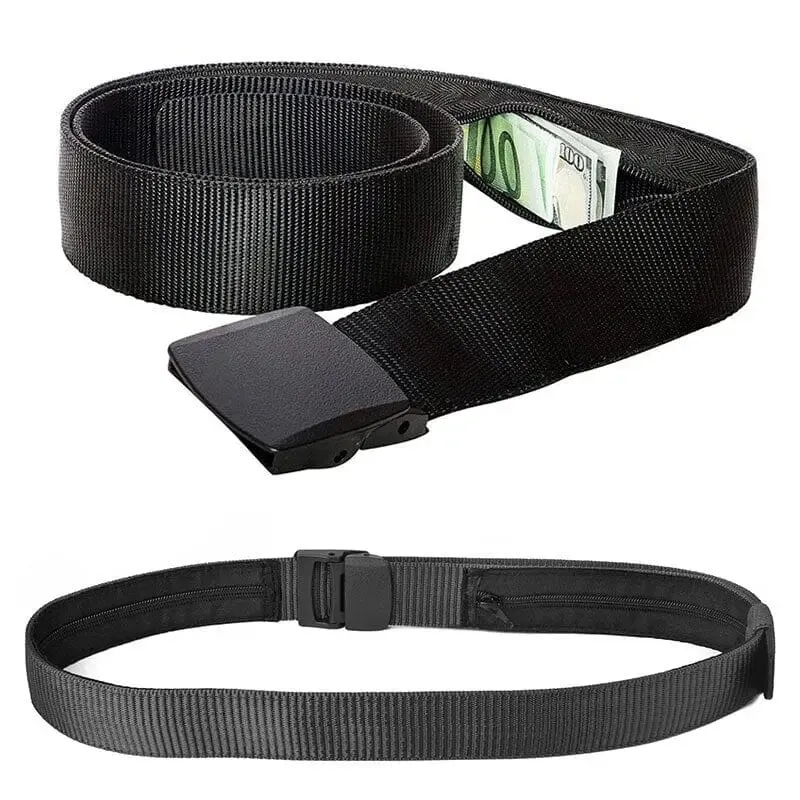 Ceinture Antivol Voyage | Poche Zippée Cachée