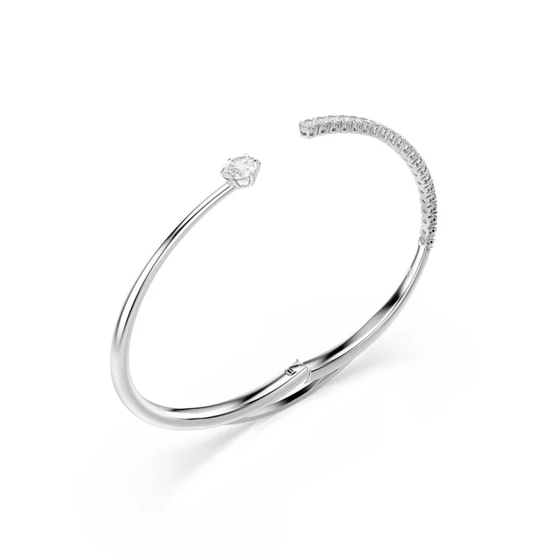 Swarovski Bracelet ouvert Matrix Crash argenté 5753571