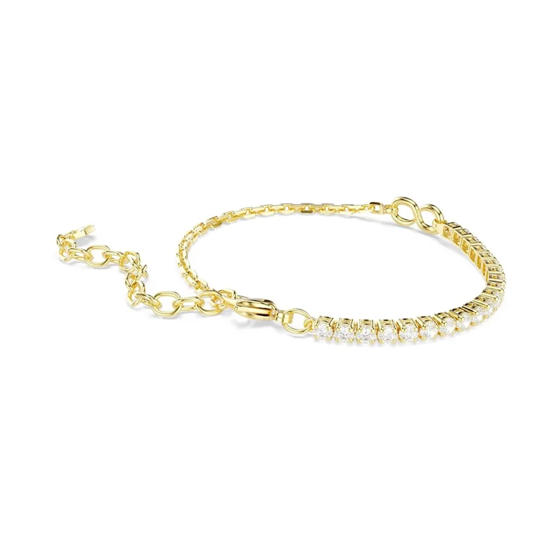 Swarovski Bracelet de tennis Matrix à maillons dorés 5753925