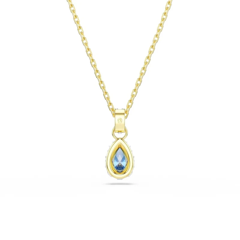 Swarovski Collier Chroma Gold avec pendentif en cristal bleu 5757786