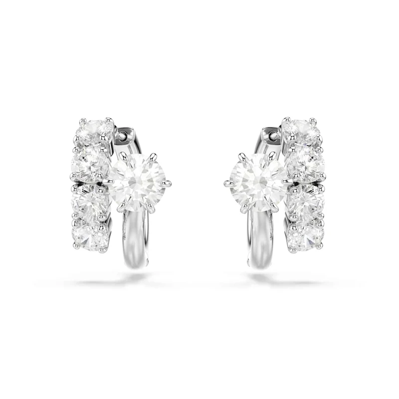 Swarovski Boucles d'oreilles Matrix Crash argentées 5753572