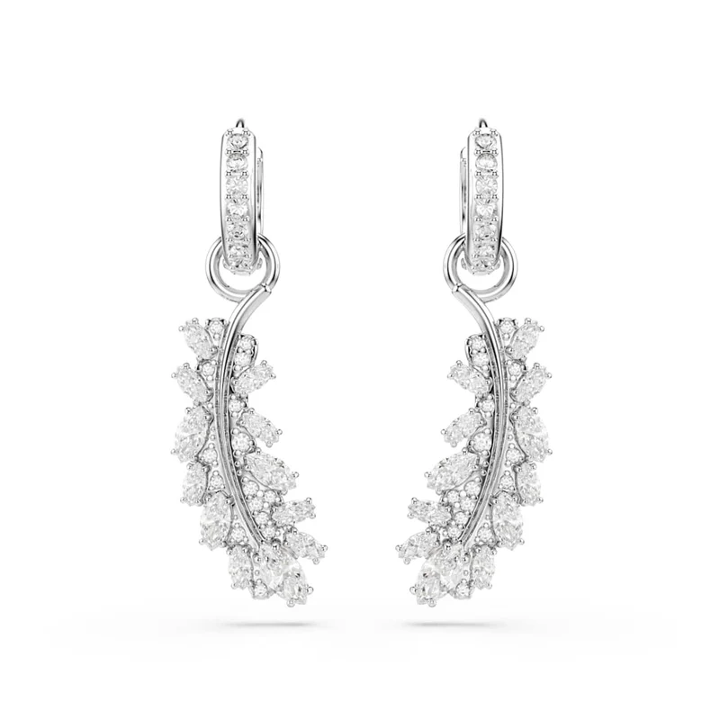 Swarovski Boucles d'oreilles Vienna Feather argentées 5754272