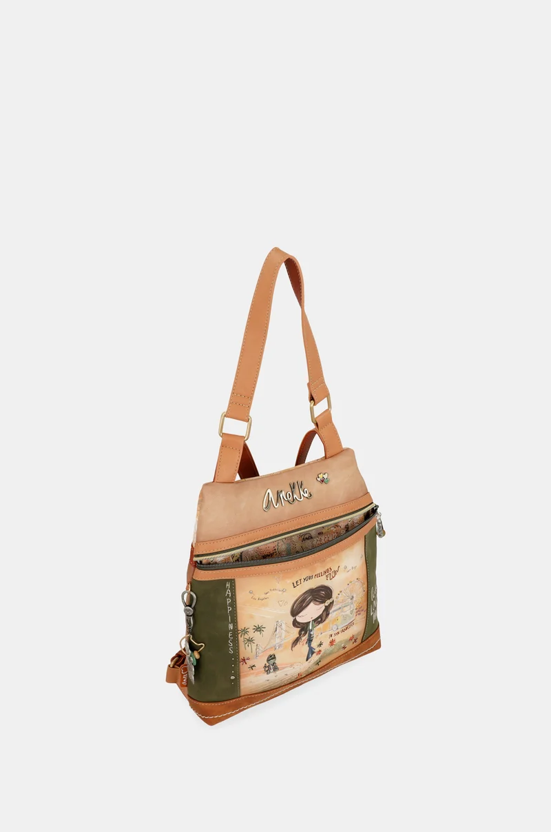 Sac à dos antivol camel Anekke Peace & Love