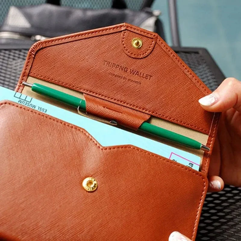 Portefeuille Voyage Femme Anti-Rfid | Compartiments Documents et Cartes