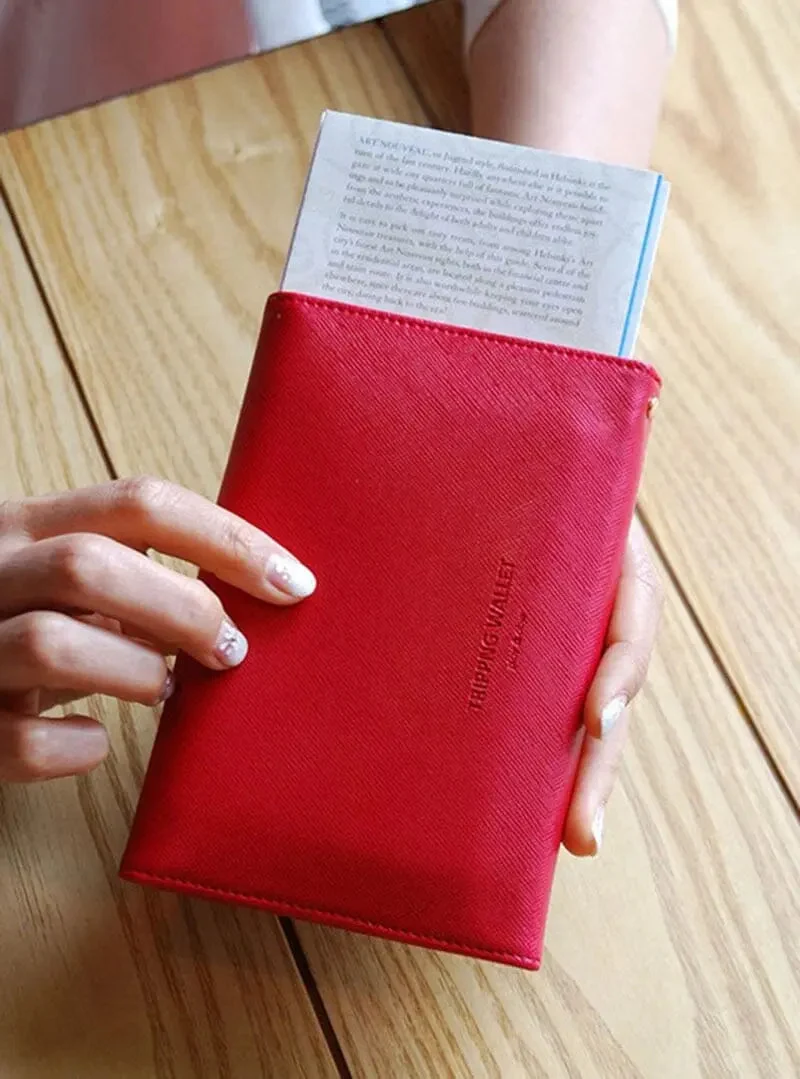 Portefeuille Voyage Femme Anti-Rfid | Compartiments Documents et Cartes