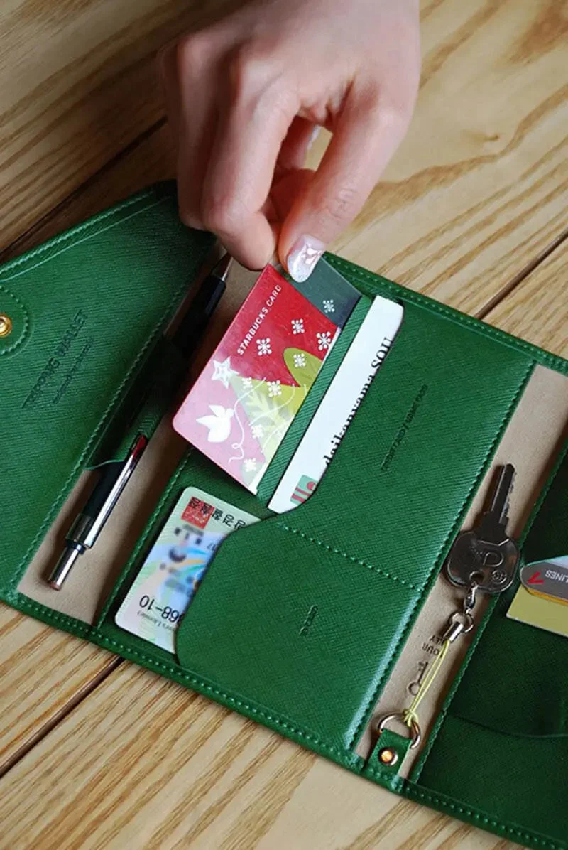 Portefeuille Voyage Femme Anti-Rfid | Compartiments Documents et Cartes