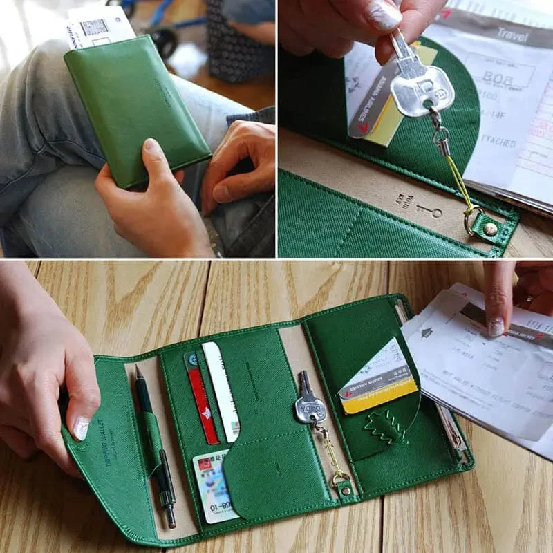 Portefeuille Voyage Femme Anti-Rfid | Compartiments Documents et Cartes