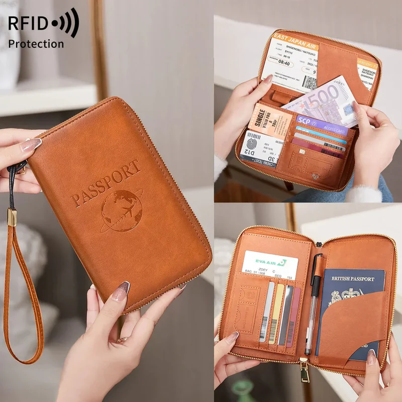 Portefeuille Passeport Voyage Sécurisé | Protection Anti-Rfid Intégrée