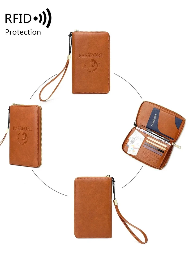 Portefeuille Passeport Voyage Sécurisé | Protection Anti-Rfid Intégrée