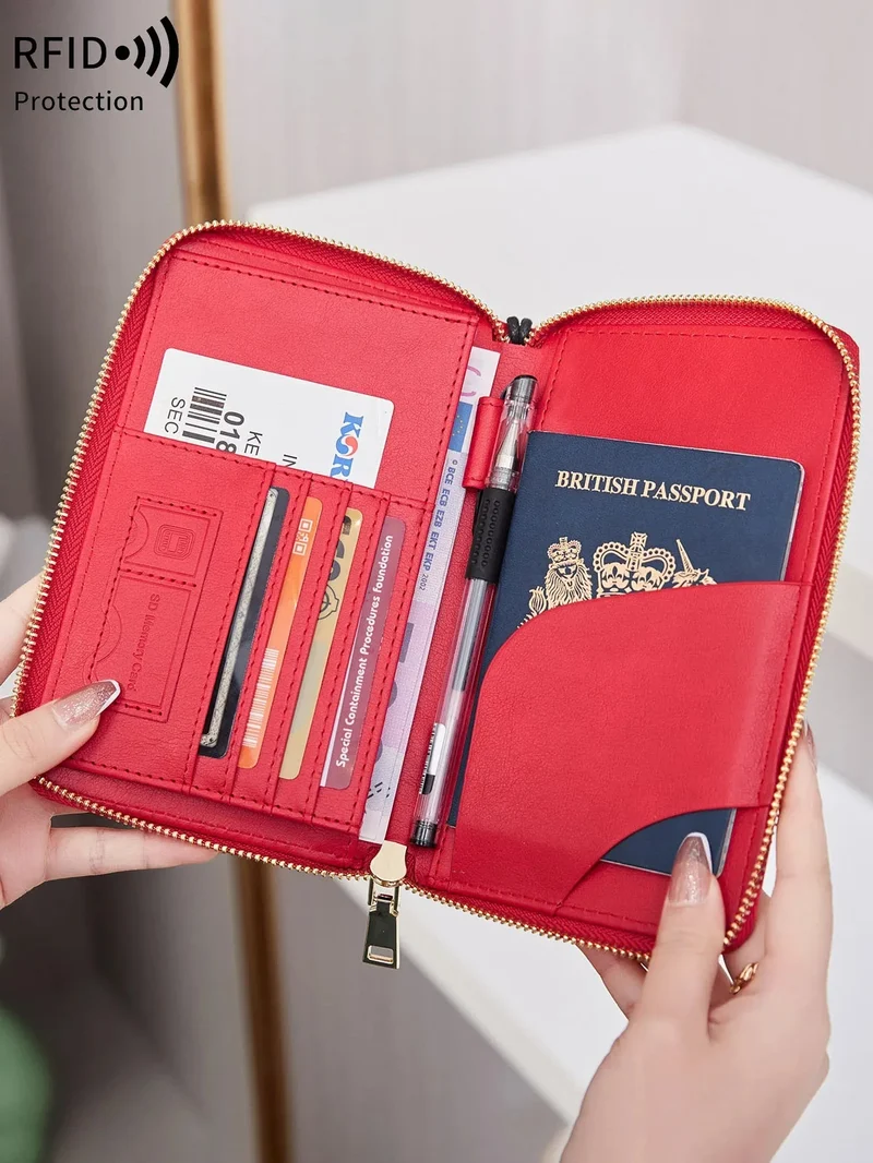Portefeuille Passeport Voyage Sécurisé | Protection Anti-Rfid Intégrée