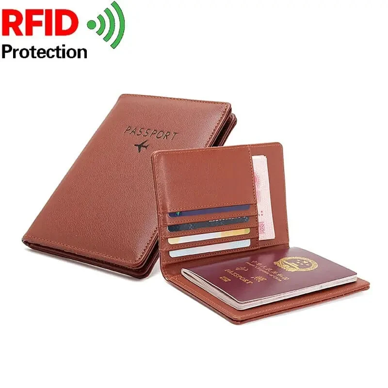 Portefeuille Passeport Avion Rfid | Rangement Sécurisé Pu