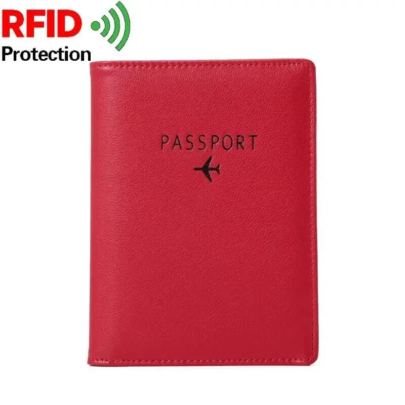 Portefeuille Passeport Avion Rfid | Rangement Sécurisé Pu