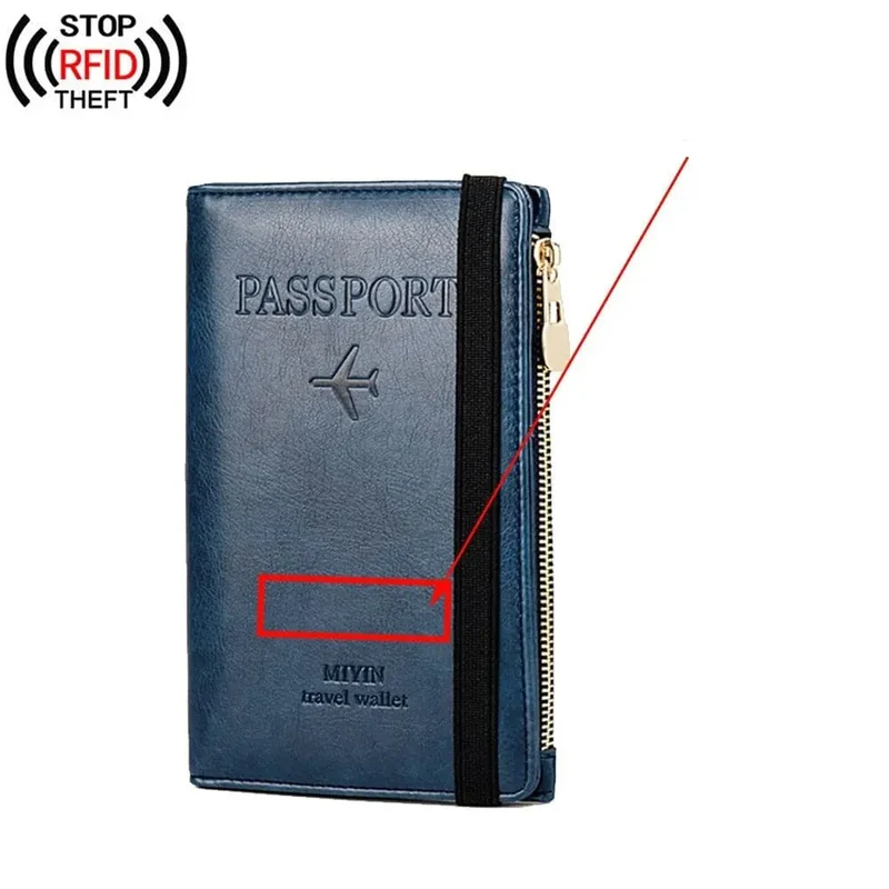 Portefeuille de Voyage Personnalisé | Protection Anti-Rfid Vintage