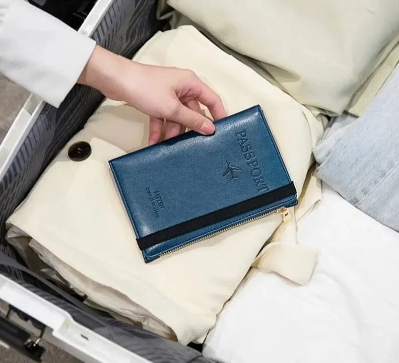 Portefeuille de Voyage Personnalisé | Protection Anti-Rfid Vintage