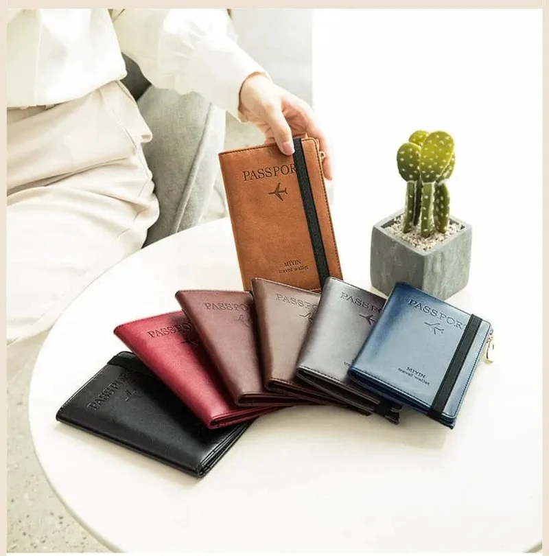 Portefeuille de Voyage Personnalisé | Protection Anti-Rfid Vintage