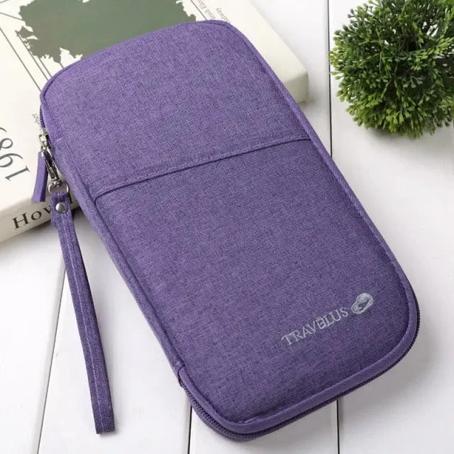 Portefeuille de Voyage Passeport | Nylon Waterproof Compartiments Multiples