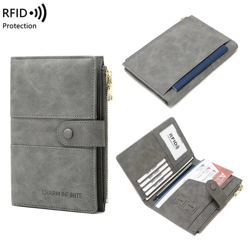 Portefeuille de Voyage Femme | Anti-Rfid Compartiments Multiples