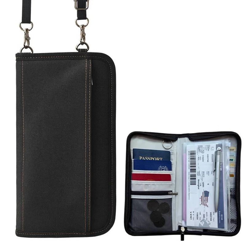 Portefeuille de Voyage Familial | Protection Rfid Documents Sécurisés