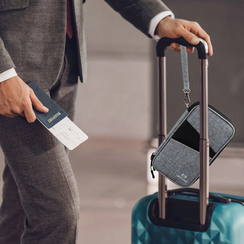 Portefeuille de Voyage Familial | Compartiments Multiples Anti-Rfid