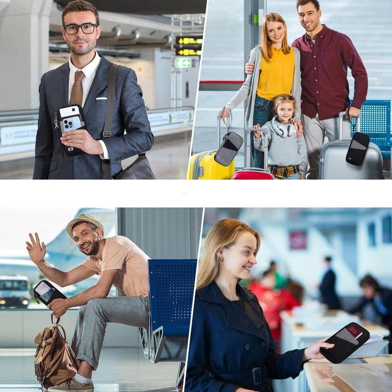 Portefeuille de Voyage Familial | Compartiments Multiples Anti-Rfid