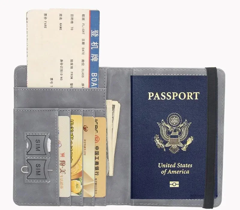 Portefeuille de Voyage Anti-Rfid | Carte du Monde Intégrée