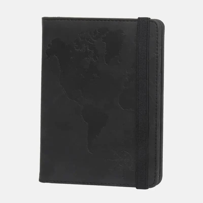 Portefeuille de Voyage Anti-Rfid | Carte du Monde Intégrée