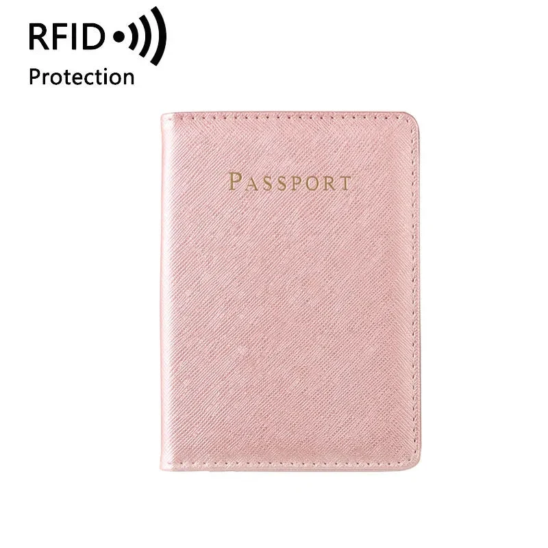 Porte Passeport Personnalisé Luxe | Initiales Dorées Sophistiquées