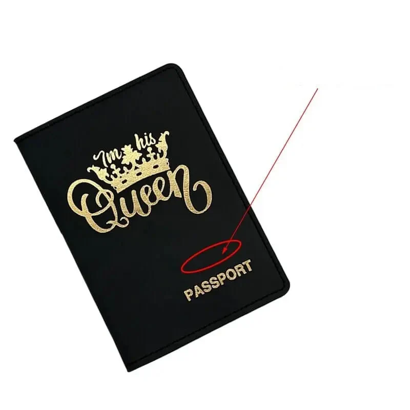 Porte Passeport Personnalisé Couple | Initiales ou Prénoms Gravés