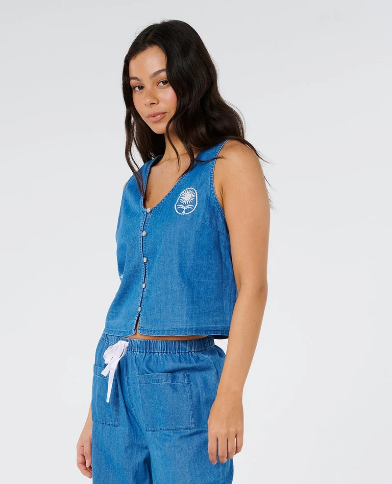 Catalina Island Chambray Vest