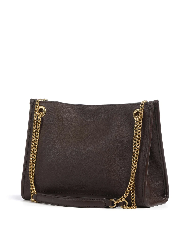 Lauren Ralph Lauren Bradley Medium Sac porté épaule chestnut brown