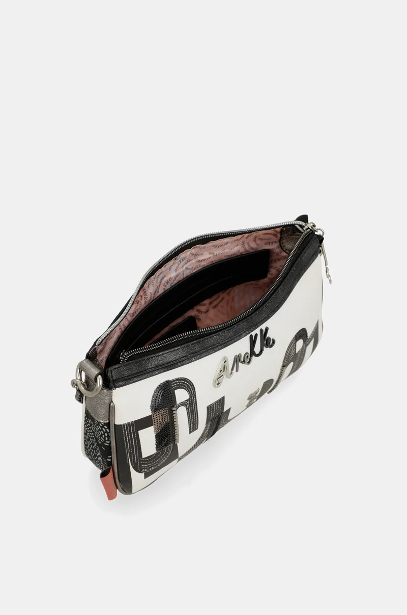 Sac baguette à anse métallique Nature Sixties