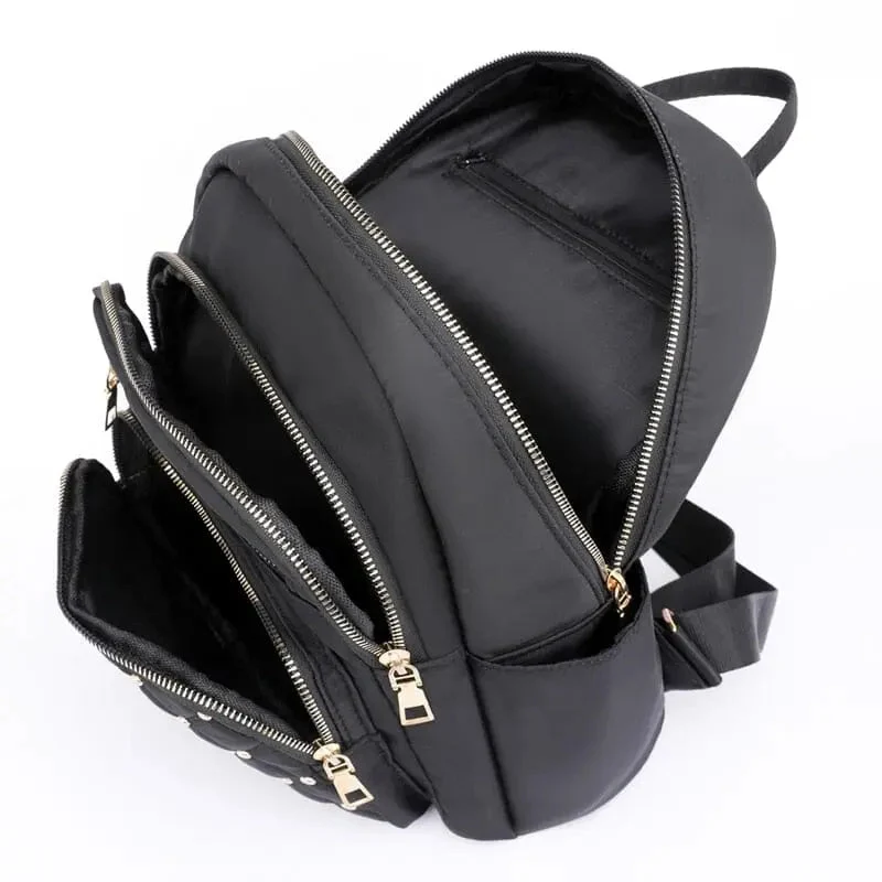 Petit Sac à Dos de Voyage Femme | Léger Nylon Compartimenté