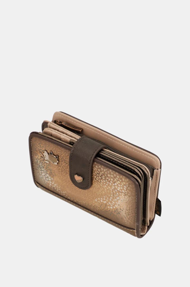 Portefeuille rigide de taille moyenne RFID Voyage