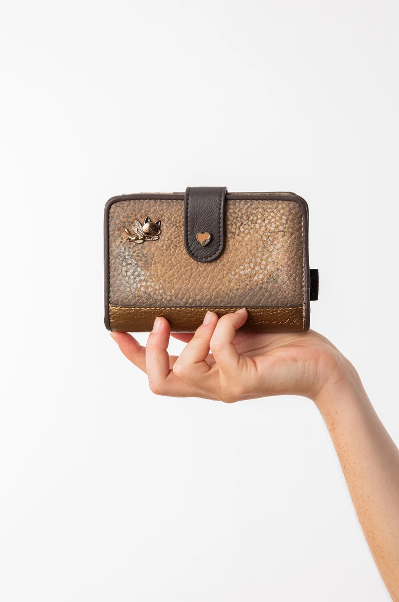 Portefeuille rigide de taille moyenne RFID Voyage