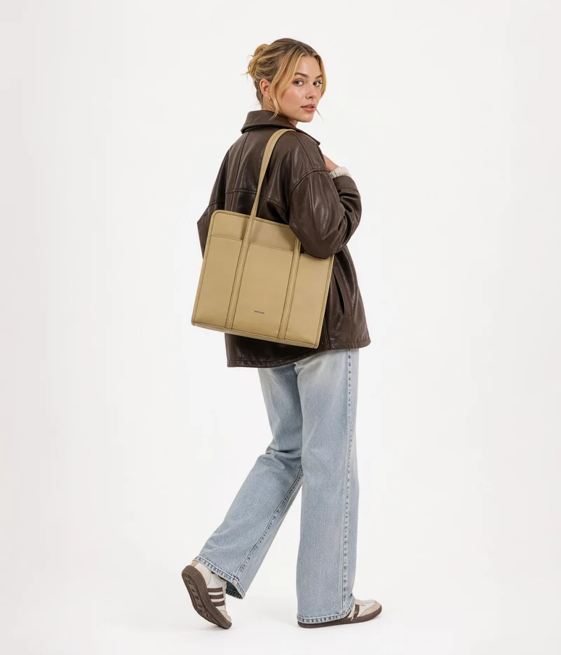 LUSIK Fourre-tout sac végétalien – Grain