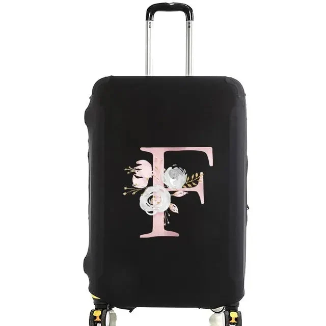 Housse Valise Personnalisée Fleurs Roses | Protection Bagage Réutilisable