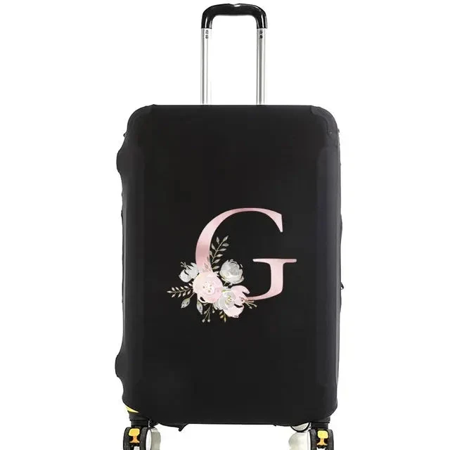 Housse Valise Personnalisée Fleurs Roses | Protection Bagage Réutilisable