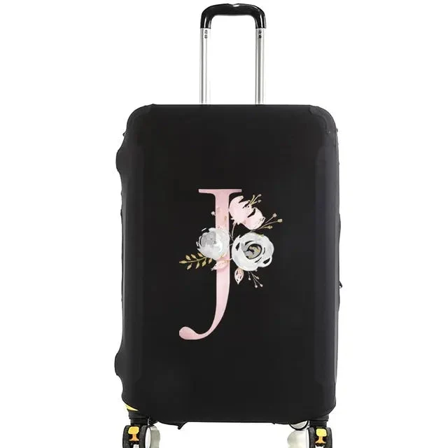 Housse Valise Personnalisée Fleurs Roses | Protection Bagage Réutilisable