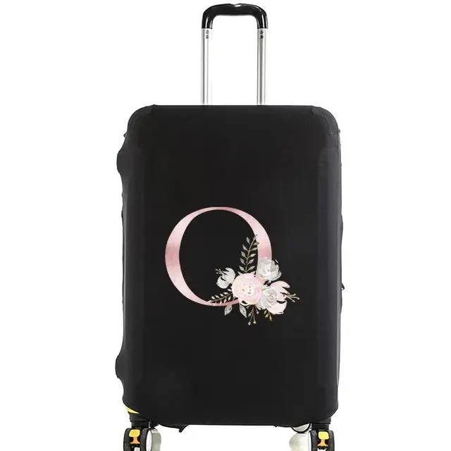 Housse Valise Personnalisée Fleurs Roses | Protection Bagage Réutilisable
